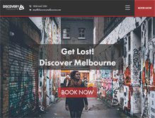 Tablet Screenshot of discoverymelbourne.com